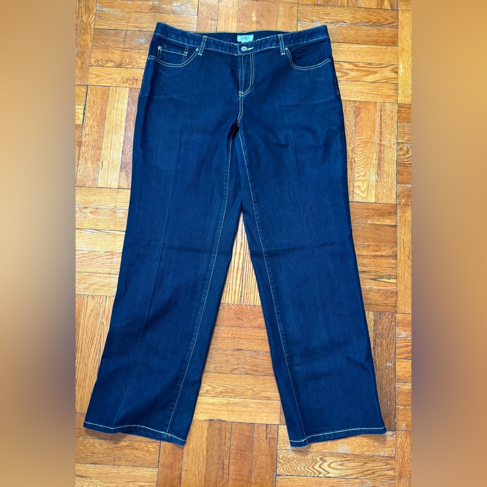 Women's CATO High Rise Dark Wash Blue Denim Jeans Size 16W NWOT